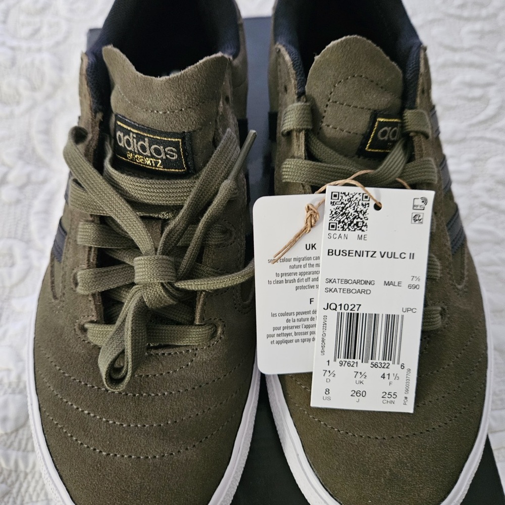 Adidas Busenitz Vulc II Green Sneakers